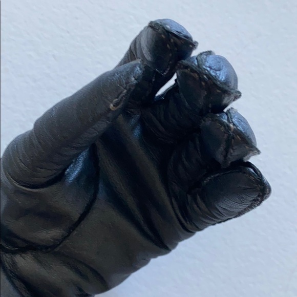 VERSACE Vintage Metallic Leather Gloves - Picture 9 of 12